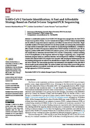 SARS-CoV-2 Variants Identification; A Fast and Affordable Strategy Based on Partial S-Gene.pdf.jpg