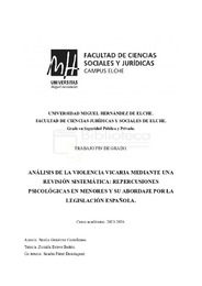 Análisis de la violencia vicaria mediante una revisión sistemática_ Repercusiones psicológicas en menores y su abordaje por la legislación española..pdf.jpg