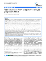 Yeast karyopherin Kap95 is required for cell cycle progression at Start.pdf.jpg